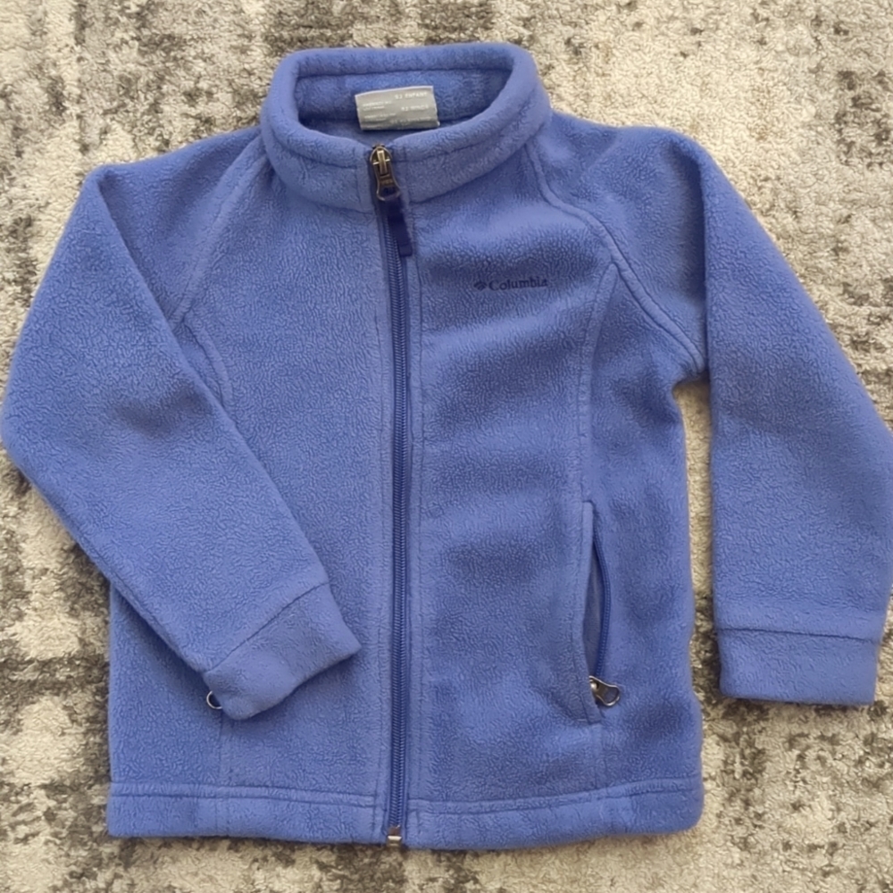 Girls Purple Fleece Zip Up 3T